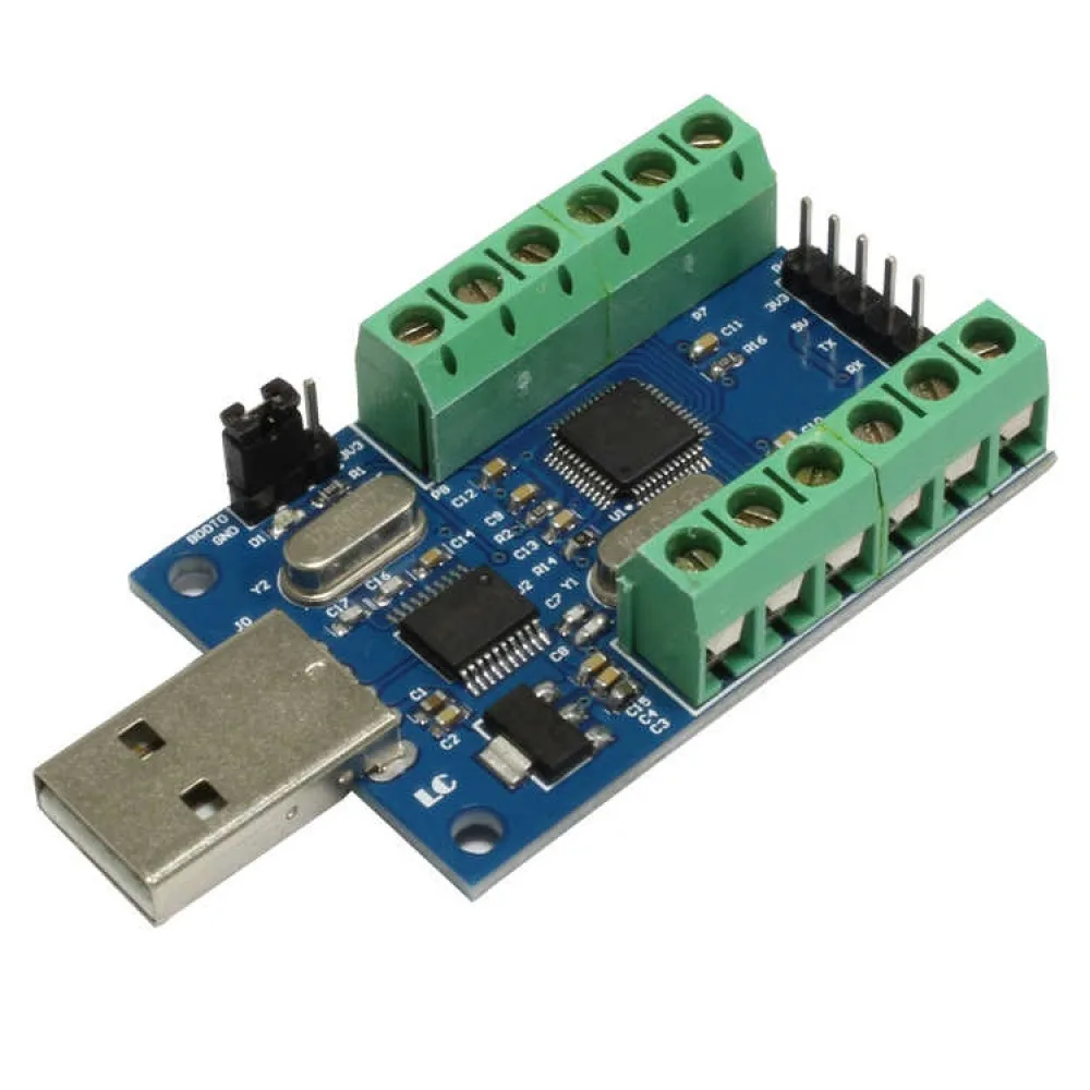 10-channel 12Bit AD Sampling Data Acquisition Module Onboard STM32F103C8T6 Master Chip On-board CH340 Serial Port to USB Chip