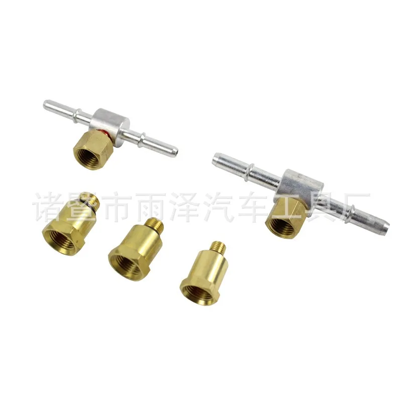 Portable Automotive Fuel Pressure and Cylinder Compression Dual Test Gauge Kit for High Pressure Engine Diagnostics