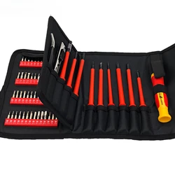 124-in-1 Insulated Screwdriver Set, Dismantling and Repairing Anti-electricity Shaped Screwdriver for Electrician Home Phone
