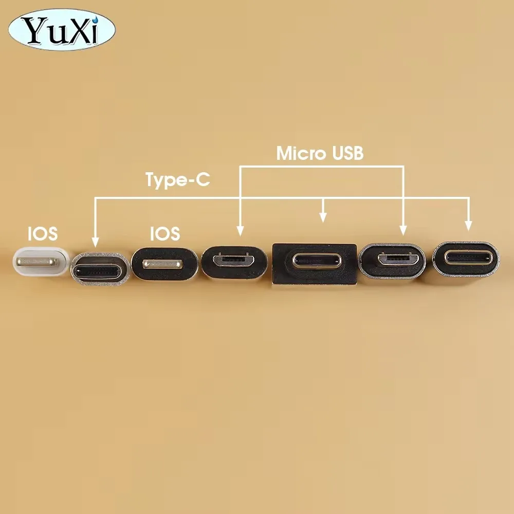 1 Piece USB Adapter Converter Type-C Micro IPHONE USB3.0 Phone Charging Data Transfer Adaptor For Xiaomi Huawei Samsung