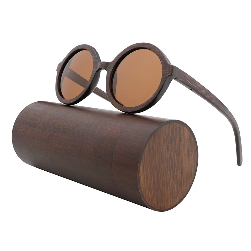 Green Wooden Sunglasses, Polarized Bamboo UV400TAC Lenses, Anti-ultraviolet And Anti-Glare