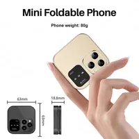 SERVO I16 Pro MIni Fold Mobile Phone 2G GSM Dual SIM Card Speed Dial Video Player Magic Voice 3.5mm Jack FM Small Flip Cellphone 3