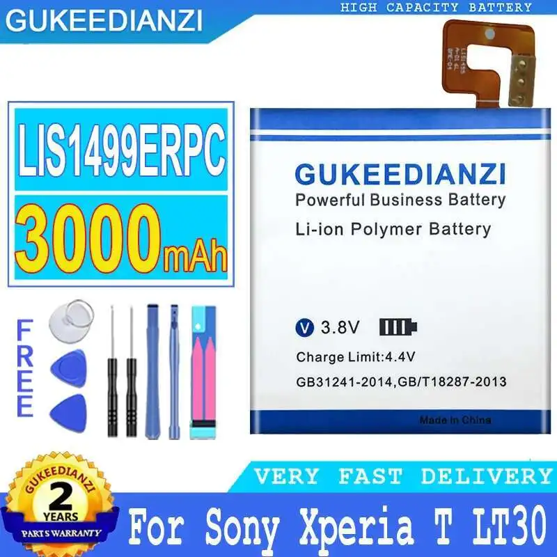 

3000 мАч для Sony Xperia T TL LT30 Lt30i LT30P LT30H Lt30a аккумулятор мобильного телефона LIS1499ERPC экологически чистый