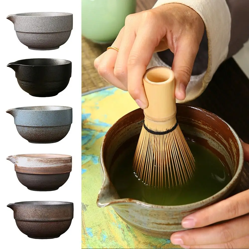 

Ceramic Japanese Matcha Bowl Large Capacity High Temperature Resistant Tea Ceremony Tool Smooth Green Tea Maker Cup