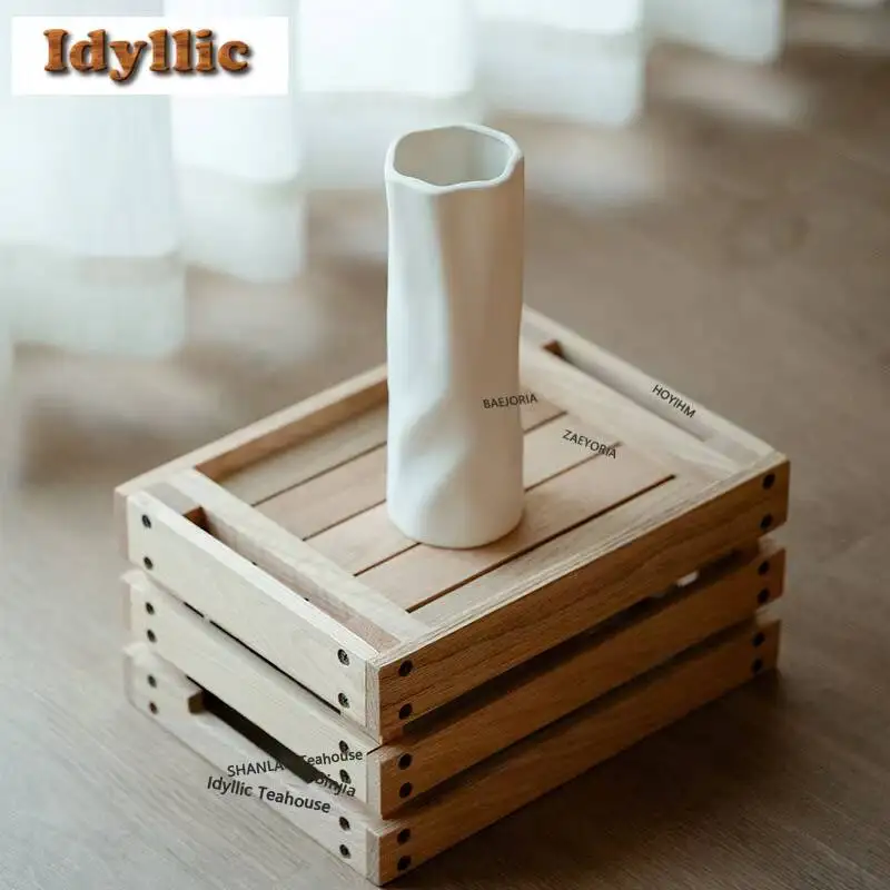 Biscuiting Flounce Vase Vintage Cachepot Room Decor Home Decorations Plant Pot Household Flowerpot Tea Ceremony Ornaments Gift