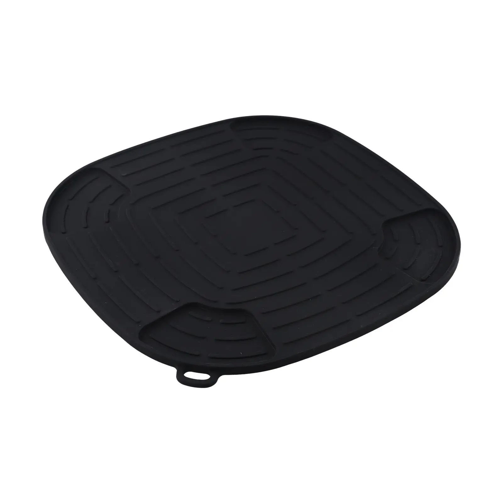 Air Fryer Mat NJ Crispi Accessories Heat-Resistant Silicone Non-Slip Design Ventilation Grooves 10.6 Inch Square
