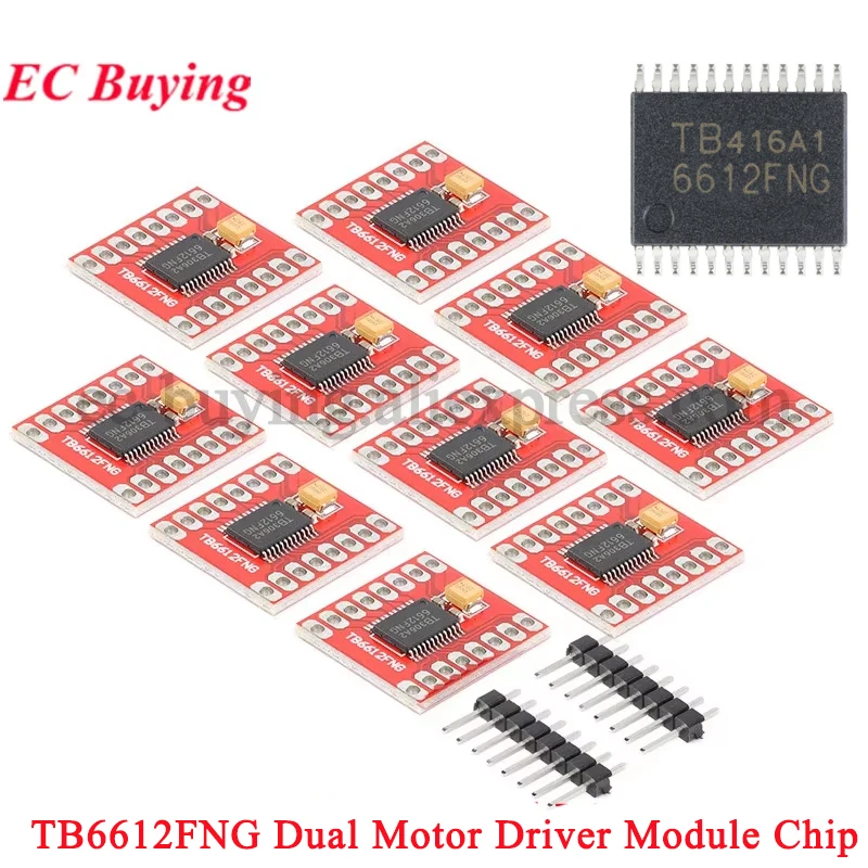 10 sztuk/1 sztuk TB6612 podwójny moduł sterownika silnika 1A TB6612FNG płytka drukowana dla mikrokontrolera Arduino lepsze niż L