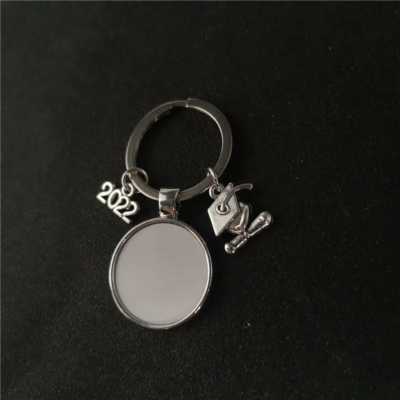 sublimation blank dad mom graduation keychain key ring  consumables 25pcs/lot