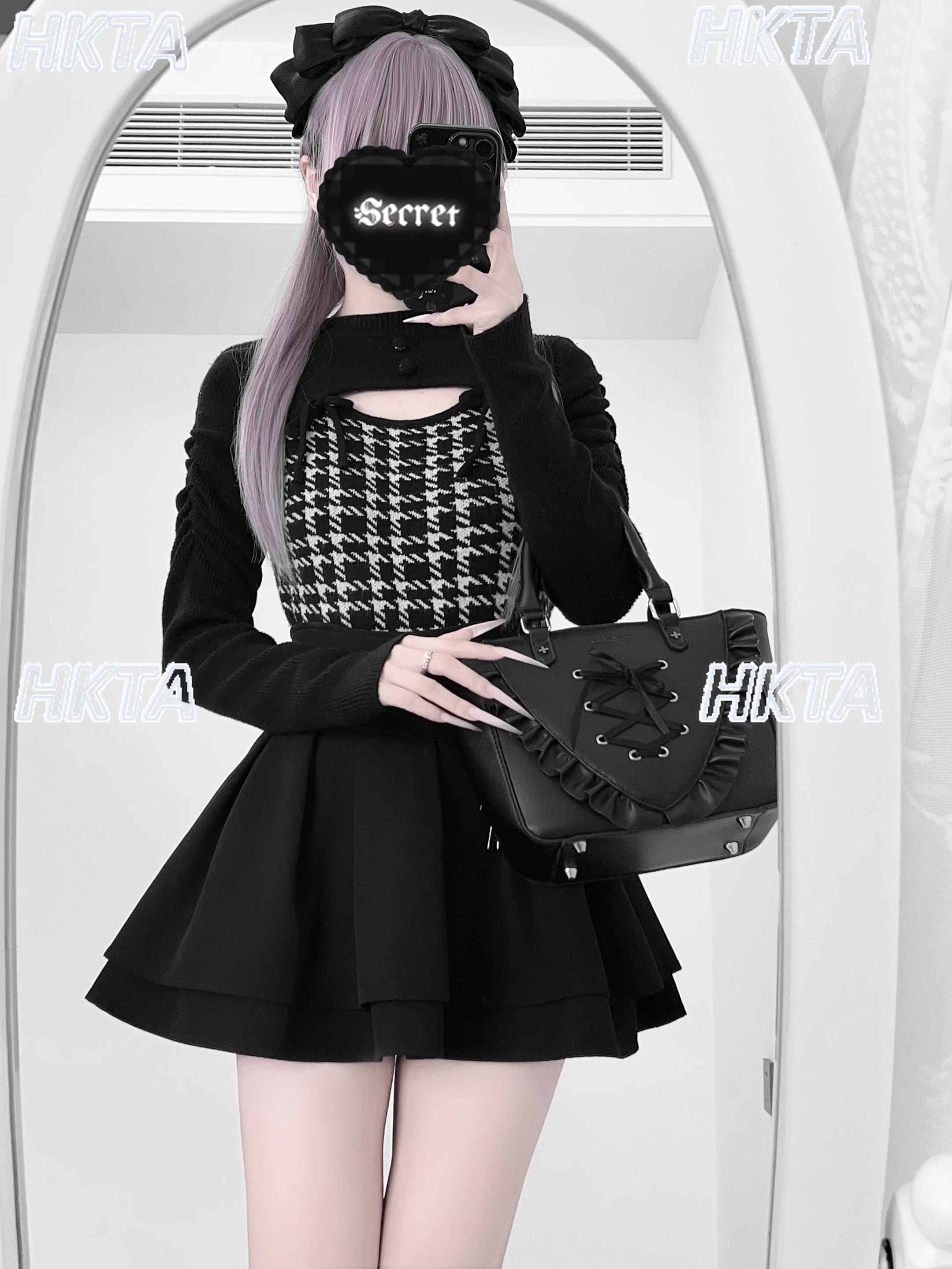 

Прозрачные свитера в японском стиле, новый зимний вязаный свитер на шнуровке, модный универсальный эластичный облегающий черный свитер, топ для девочек