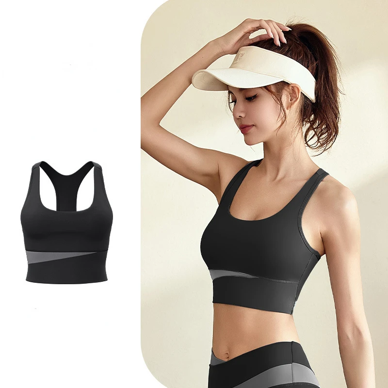 High Waist Abdominal Yoga bra Shockproof Yoga Sports Fitness Top Tight Hip Naked Yoga Clothes