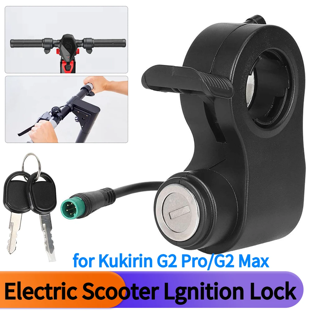 

E-Scooter Ignition Lock with Keys E-scooter Throttle Accelerator Power Switch for Kukirin G2 Pro/Max Electric Scooter