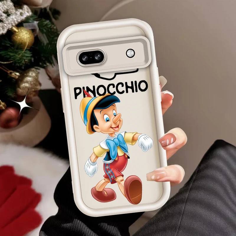 Pinocchio Adventure Cute For Google Pixel 9 8A 8 7 7A Pro XL 5G Eye Ladder Phone Case Soft TPU Shockproof Cover Cover