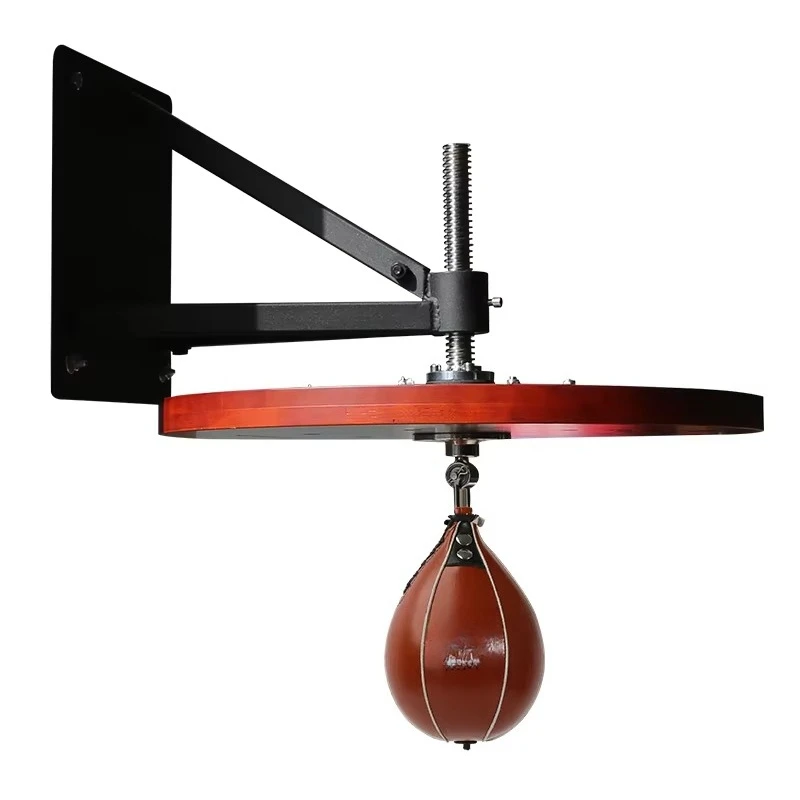 Adult Training Leather Speed Ball Board Rack Set Reaction Target Pear Ball Rack Punching & Speed Balls for Boxing Trainer