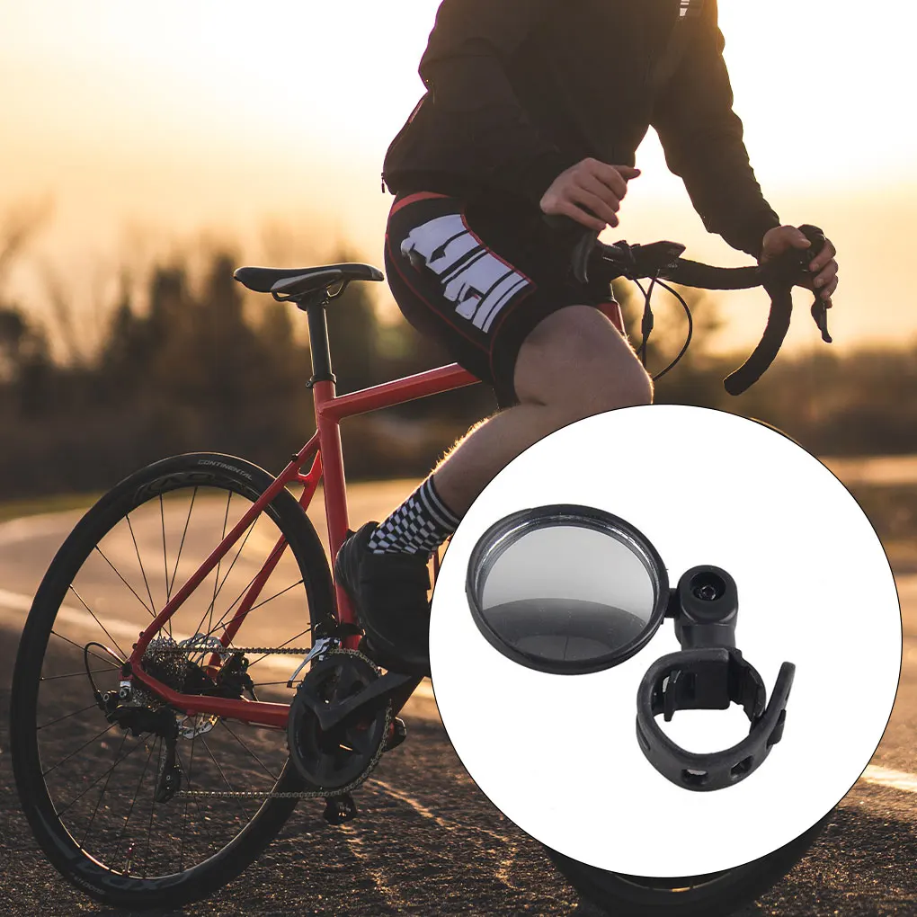 1/2/5/10 Universal Bicycle Rearview Handlebar Mirror Rotate Convex Back Mirrors Flexible Accessory Waterproof Wear-resistant