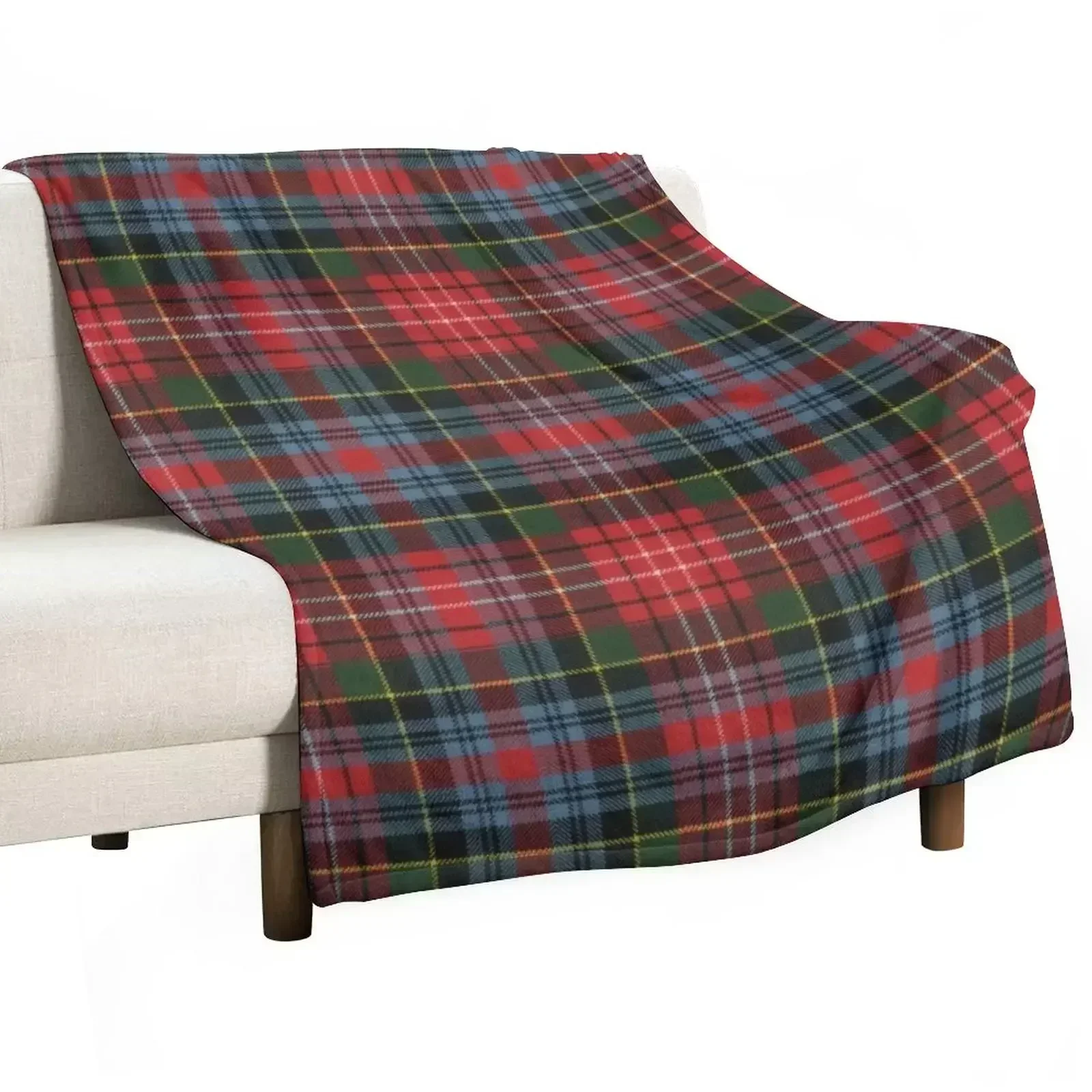 

Caledonia Original Clan Tartan Throw Blanket Modern Design Soft Blanket for Home Decor