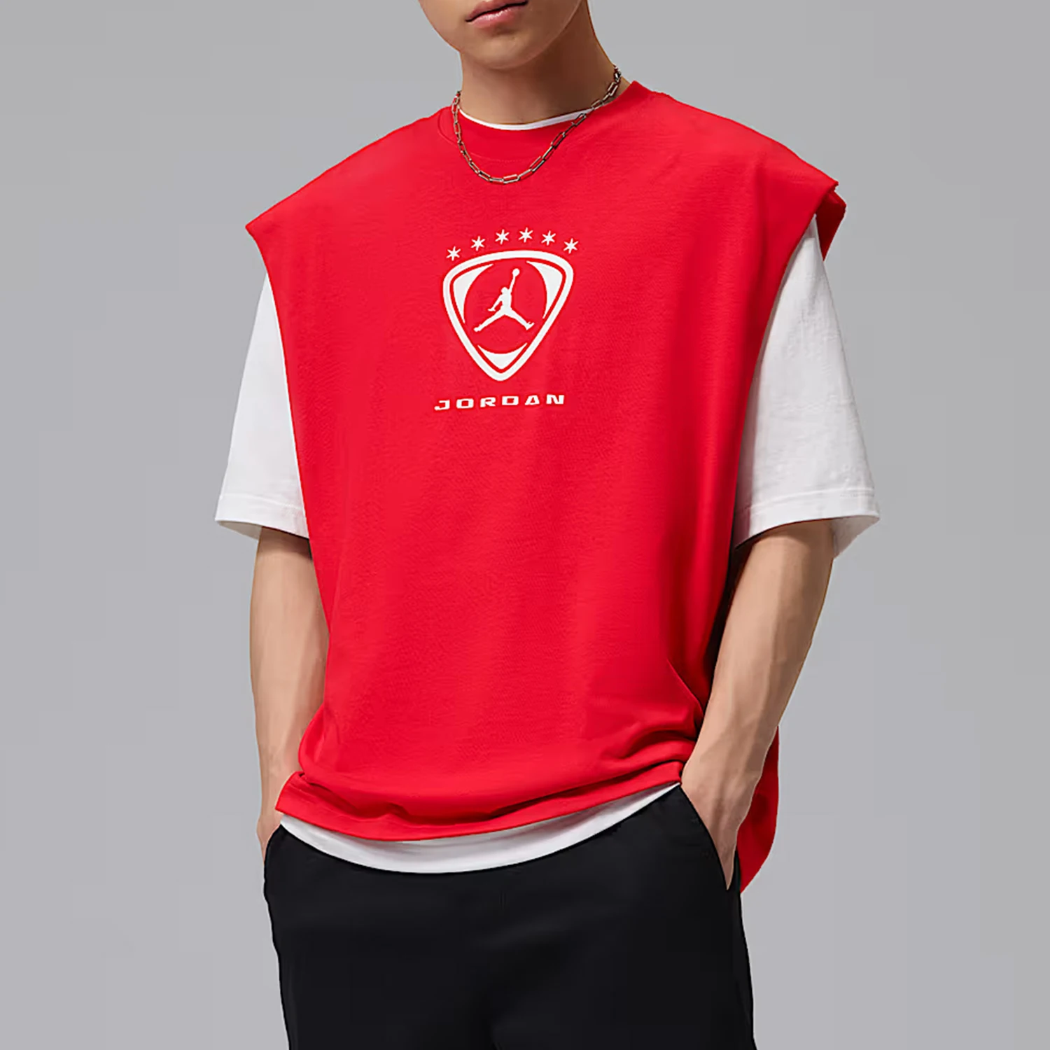 Nike genuine Jordan men's sweat wicking sleeveless breathable training sports T-shirt IR1884-657