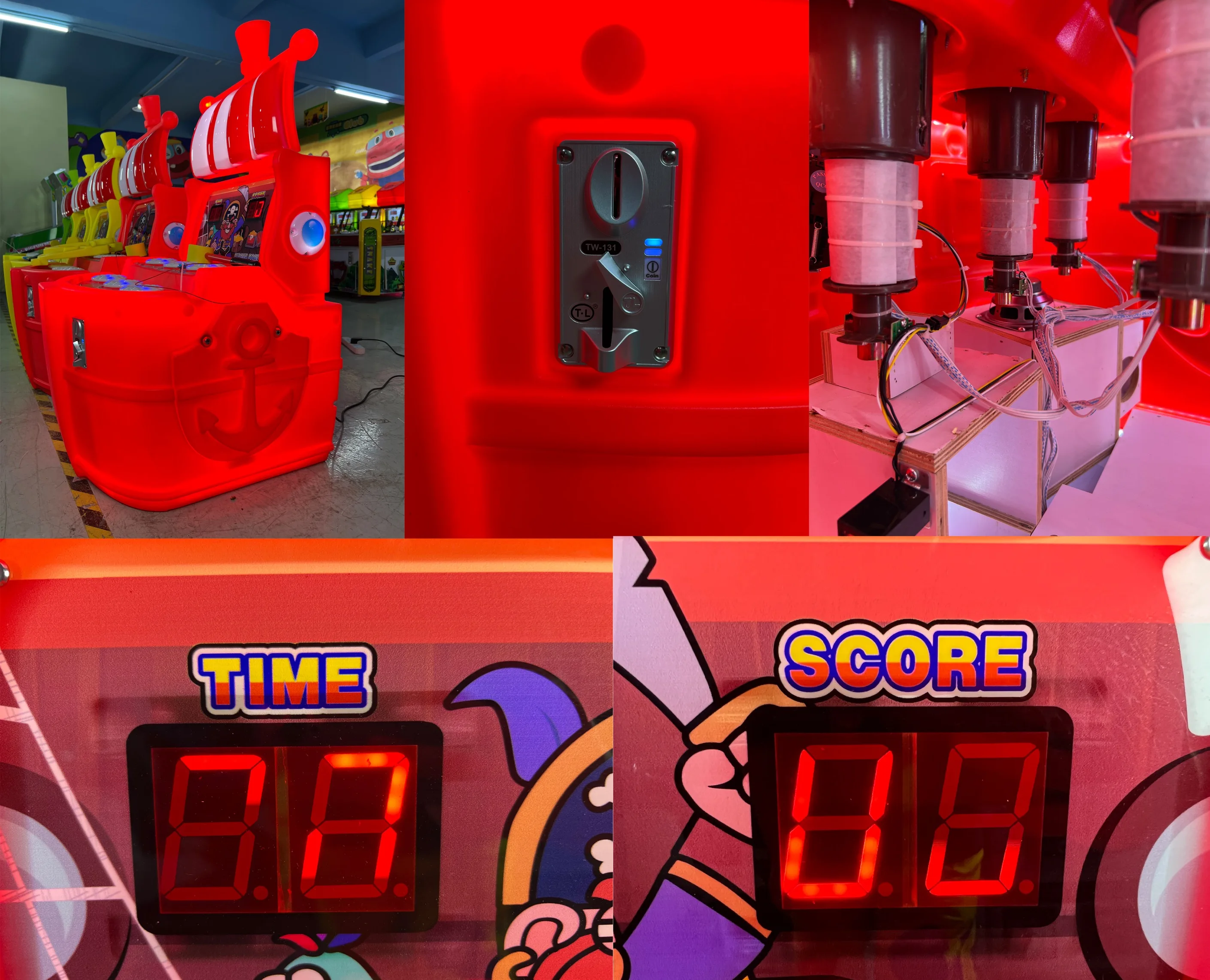 ألعاب فيديو لآلة سفينة القراصنة للأطفال في الملاهي Whack-a-mole للبيع