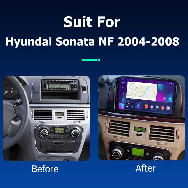 Android Car Radio GPS Navigation Multimedia Video Player for Hyundai Sonata NF 2004 2008 Stereo Tape Recorder Screen Head Unit