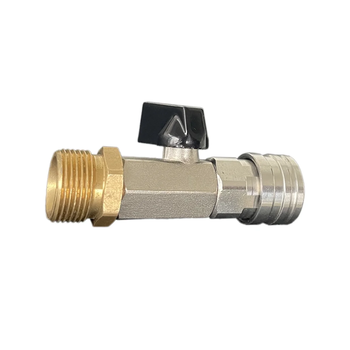 High Pressure Washer Ball Valve 1/4 and M22 14Mm Quick Connector for Power Washer Hose Control Water Flow Switch