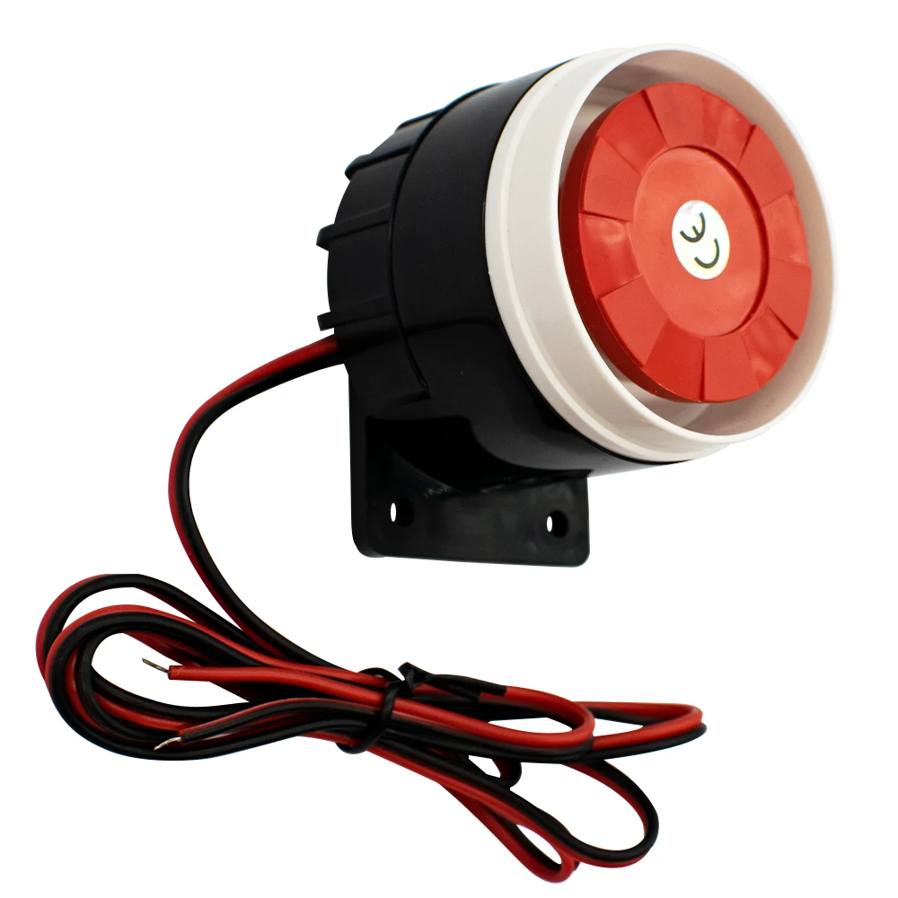 Loud DC 12V Mini Piezo Buzzer Siren Alarm High Decibel Electronic Sounder for Security System,Auto Vehicle,DIY Anti-Theft Device