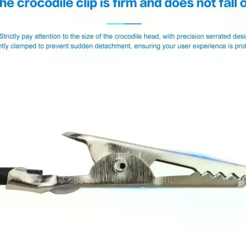 2PCS Alligator Clips Electrical DIY Test Leads Alligator Double-ended Crocodile Clips Roach Clip Test Jumper Wire 46CM