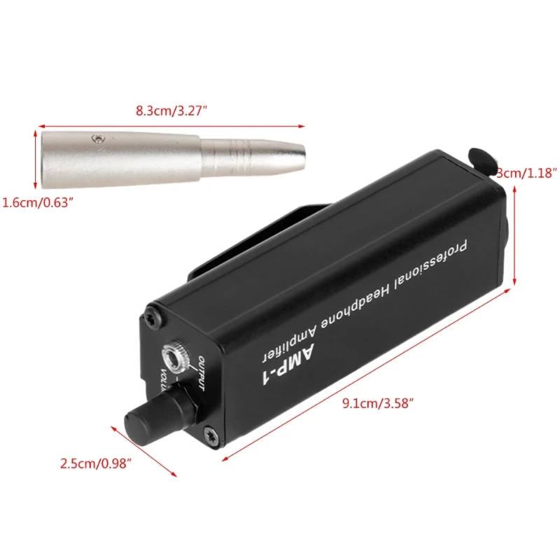 Adaptador amplificador fone ouvido ProfessionalXLR para 3,5 mm Conexão perfeita