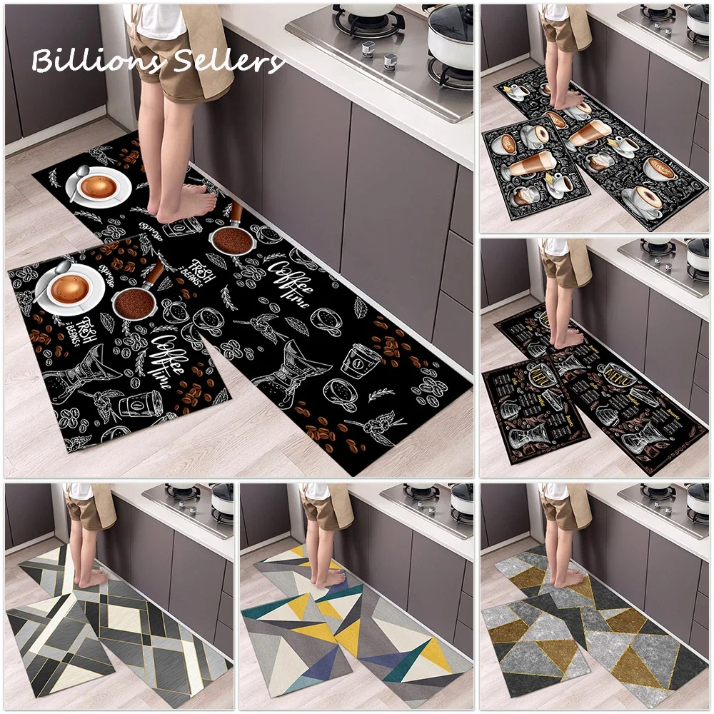 Tableware Kitchen Letter Print Floor Mat Living Room Decor Carpet Home Hallway Entrance Doormat Balcony Door Anti Slip Rug