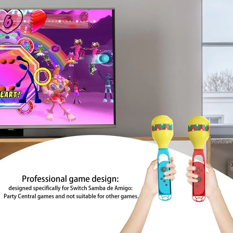 تجربة حفلة رقص متوافقة مع Sambas De Amigo: وحدة تحكم ألعاب مركزية متوافقة مع Sambas De Amigo: Party Central