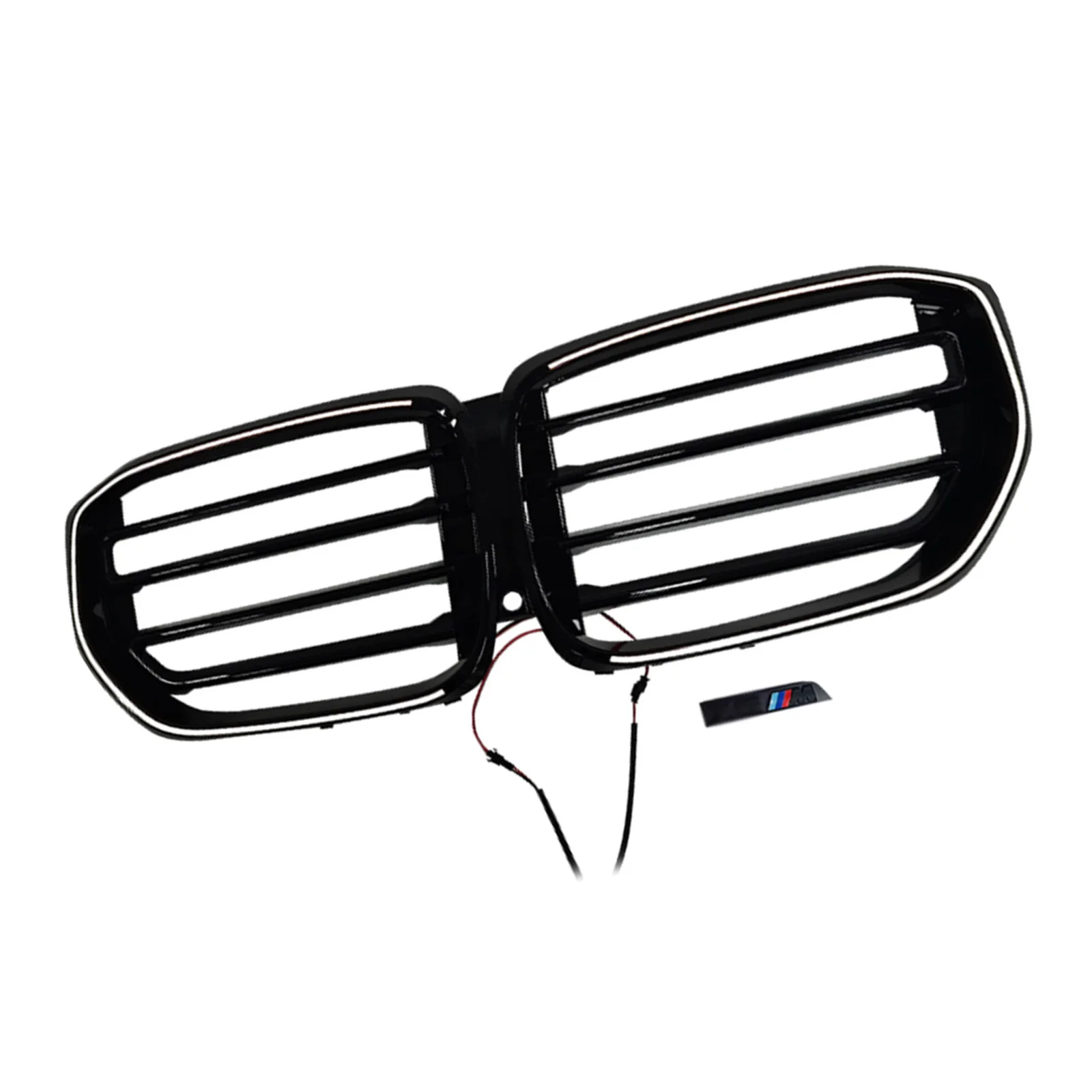 Artudatech M-Style Front Bumper Grille Grill Fit for BMW G05 LCI X5 2024+ Single Line W/LED Car Accessories