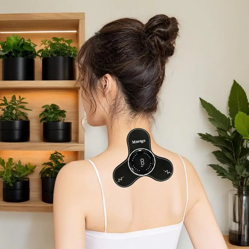 Back Massager Portable Shoulder Relief Tool USB Charging 8 Modes Neck Massager For Travel Gym Sleep Spa Relaxation Workout