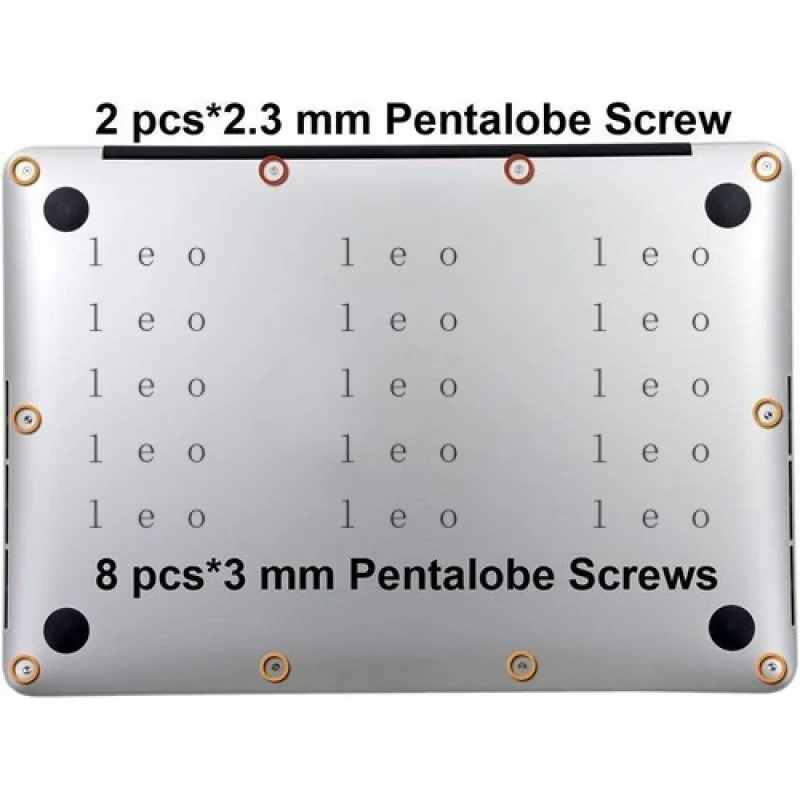DD  Bottom Case Screws Set with Rubber Feet for Macbook Pro Retina A1398 A1425 A1502