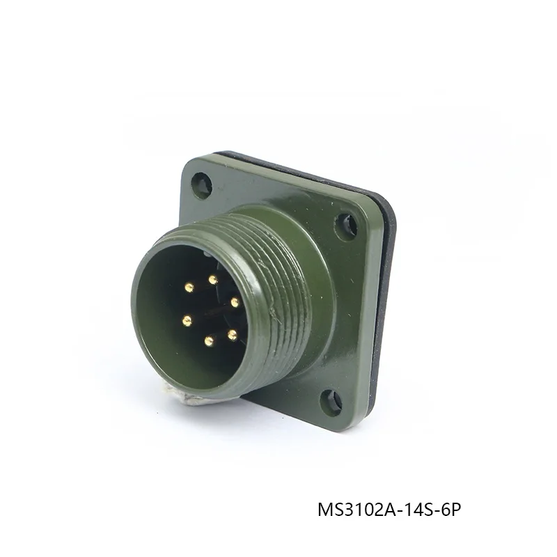 14S-6S 14S-6P Aviation Plug Servo Motor Connector MS3108A MS3106A MS3102A MS5015 4 Pin Core MS3100A MS3101A 14-6S 14-6P 14-6