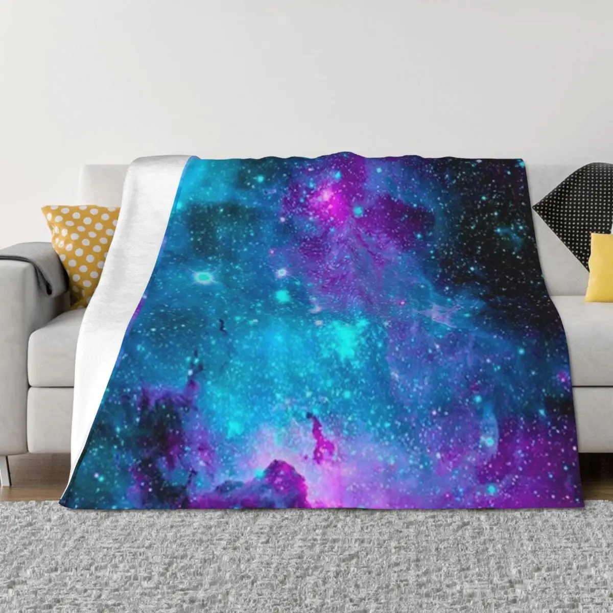 

Galaxy 4 Throw Blanket Thin Hair Plush for sofa Blankets