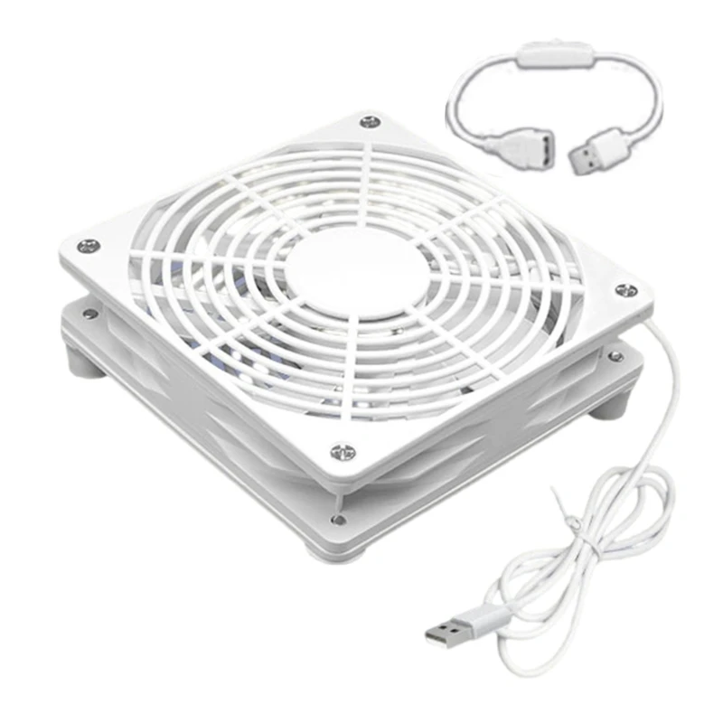 PC Coolers Box Wireless Quiet 1800rpm USB Power 120mm Router Cooling Fan A4WF