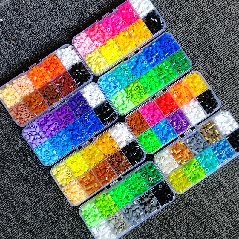 10 Colors 5mm 900pcs Melting Beads Pixel Art Puzzle Hama Beads Diy 3D Puzzles Handmade Gift Fuse Beads Iron Beads Children Toy