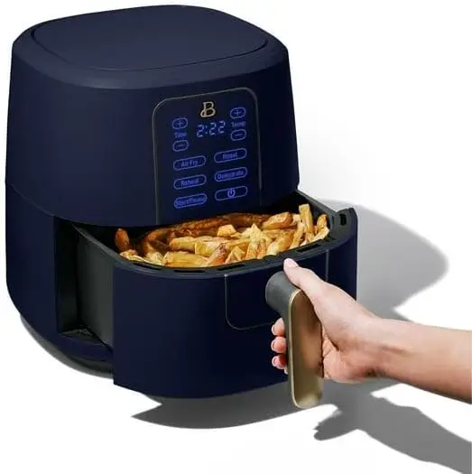 6 Qt Fryer With Technology And Touch-Activated Display, Starry Night By Drew Barrymore, Adjustable Temperature Ranges