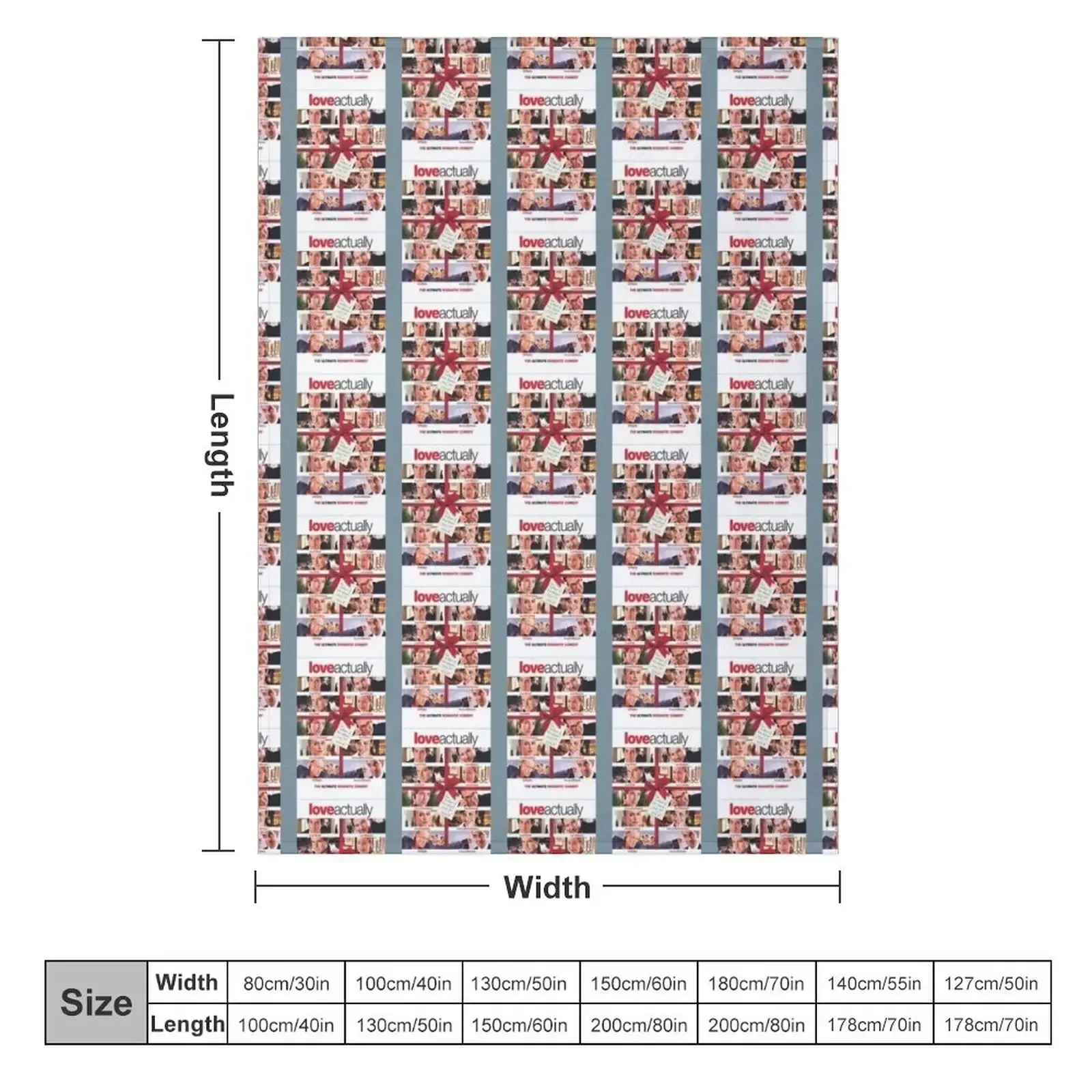 Love Actually Film Throw Blanket couch cozy soft plush fuzzy picnic outdoor blanket