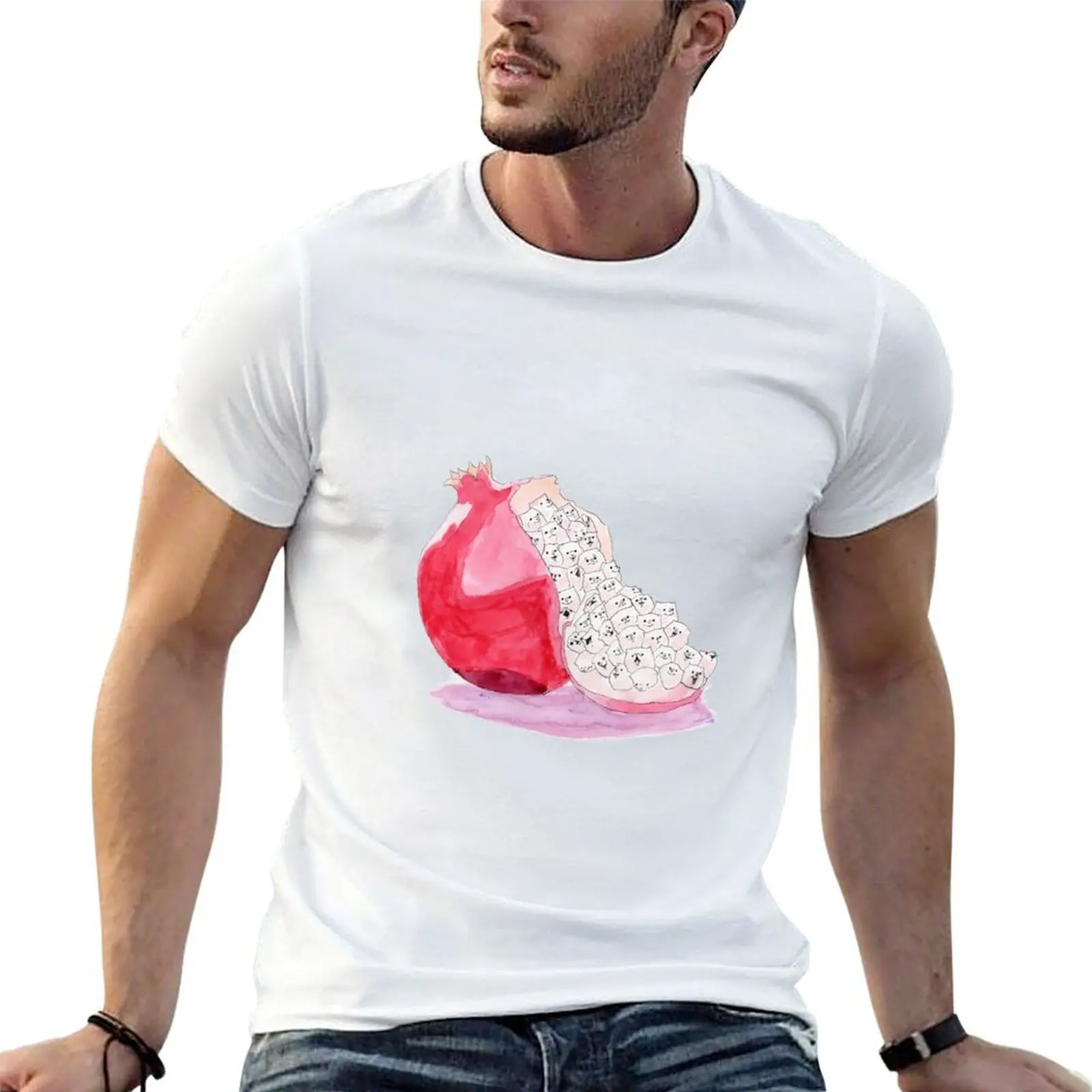 

Pomegranate T-Shirt essential t shirt t shirts for man cotton soft T-Shirt