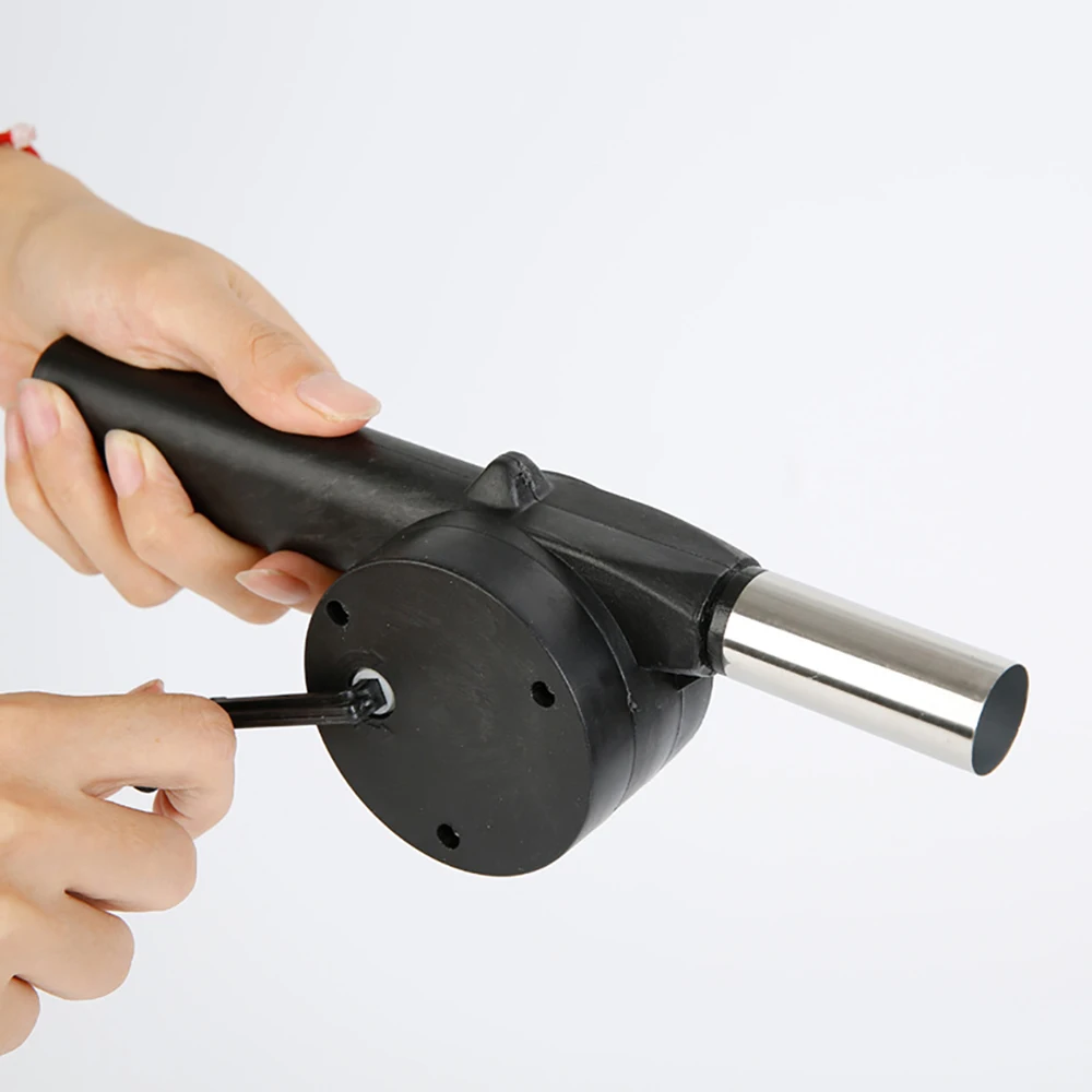Picnic Camping Accessories BBQ Tools Portable Barbecue Fan BBQ Accessories Hand-cranked Air Blower Fire Bellows Tools