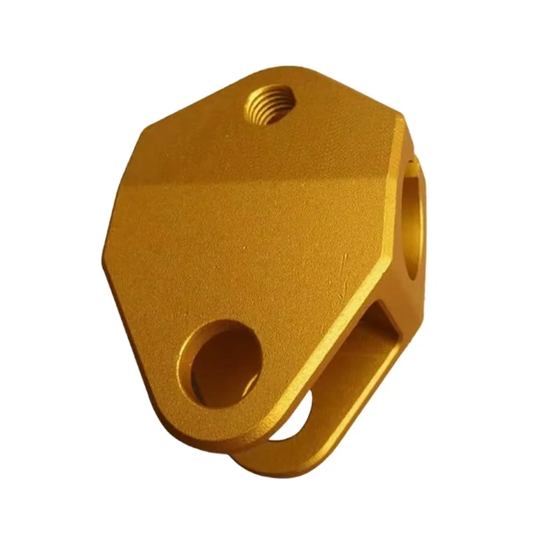 Precision Custom Stainless Steel Aluminum Metal  Aluminum Alloy Hexagonal Mechanical Parts with Threaded Holes