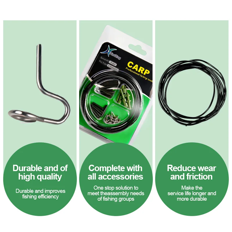 JSFUN ملحقات صيد سمك الشبوط مقاطع يدور الذيل المطاط أنابيب صيد سمك الشبوط محطة الصيد اكسسوارات لجهاز صيد سمك الشبوط #4