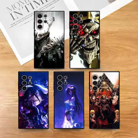 Anime O-Overlord Phone Case for Samsung S series s20 s21 s22 s23 s24 FE Plus Ultra TPU Soft to Skin-friendly case