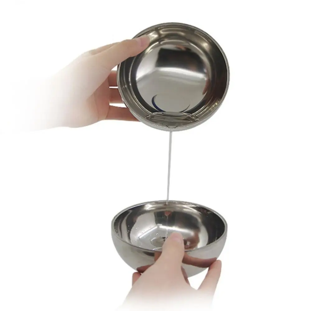 2pcs Stainless Steel Magic Tricks Bowl Educational Puzzle Water From Above Bowl Toy Close Up Interesting Gimmick Magic Toys