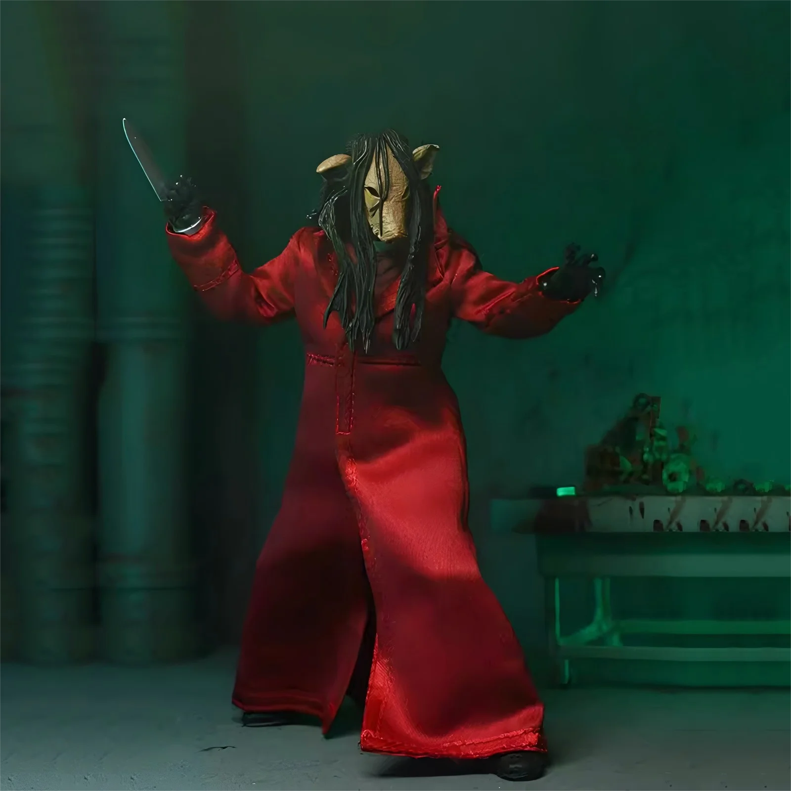 جديد الأصلي 2024 Sdcc Neca المنشار بانوراما القاتل الأحمر رداء نسخة أنيمي الشكل أماندا الشباب بانوراما القاتل ألعاب شخصيات الحركة هدية