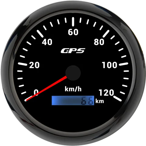 7-цветный светодиодный универсальный 110 мм GPS спидометр 60/80/120/200 км/ч 80MPH датчик скорости для мотоцикла, морской лодки, автомобиля