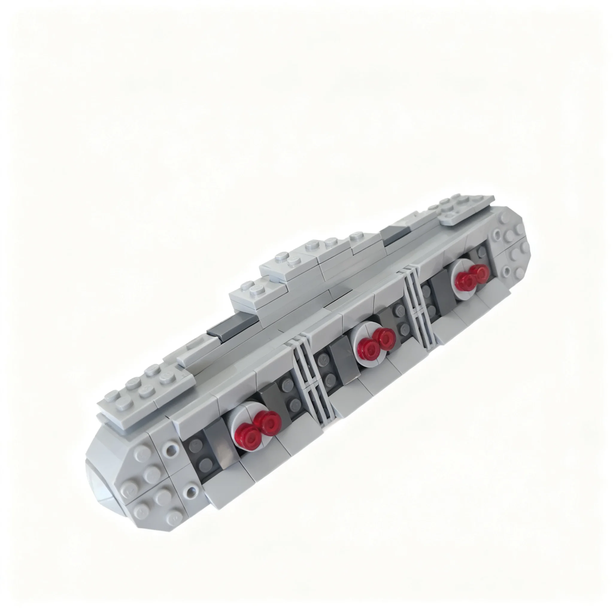350pcs MOC Star Battle Midi Scale Quazar Fire Carrier Model Building Blocks Christmas Gift Collectible Office Desk And Tabletop