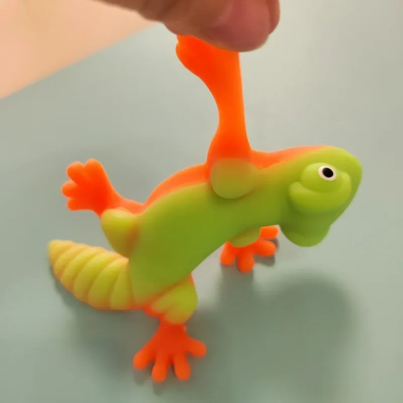 Lézard extensible coloré, jouets Squishy, doux, anti-Stress, Fidget, sac à cadeaux, prix de classe, cadeaux de fête d'anniversaire