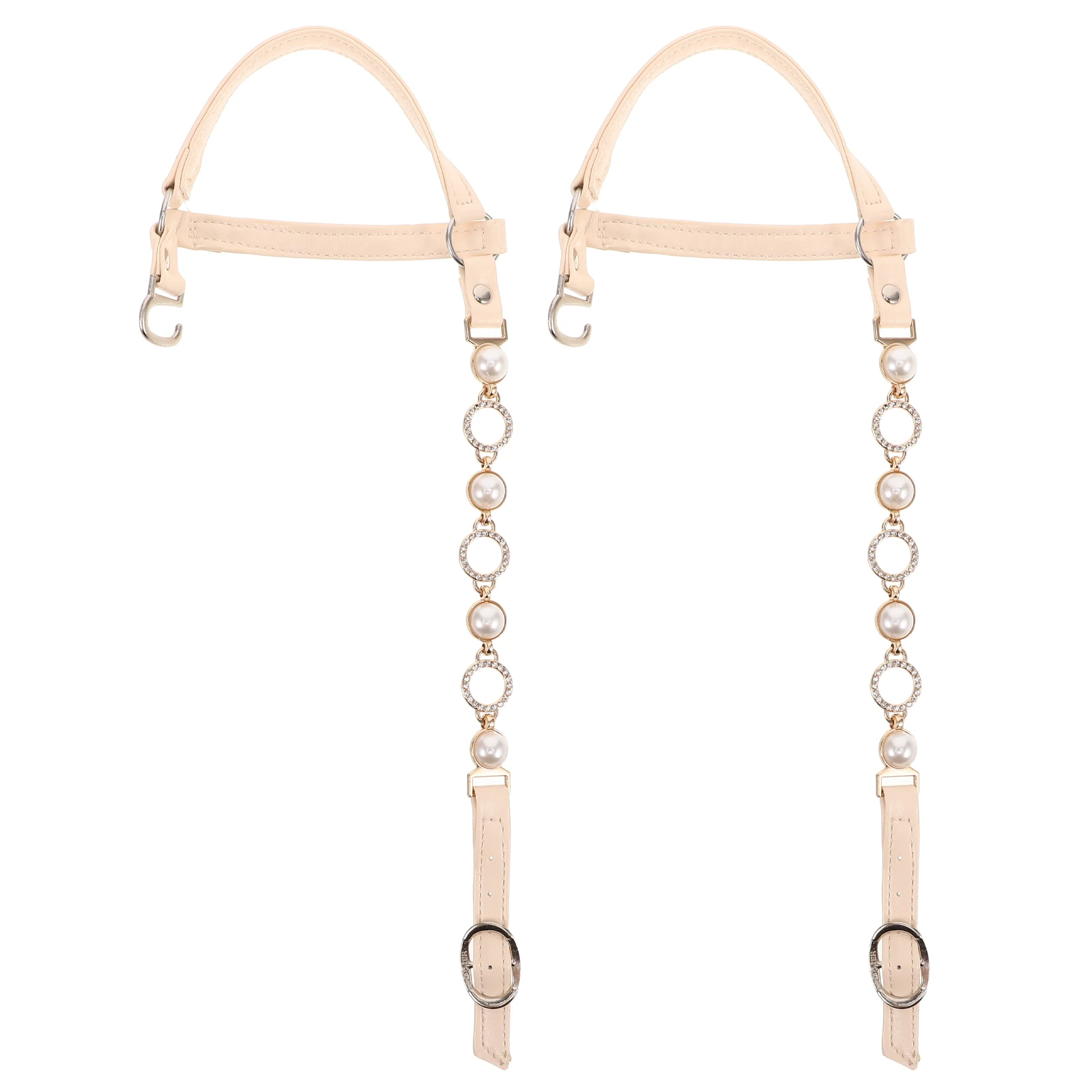 

High Heel Shoe Straps Bands Replacement Heels Accessories Inserts Anti Detachable Heel Straps Loose Shoelace Pearl Decor