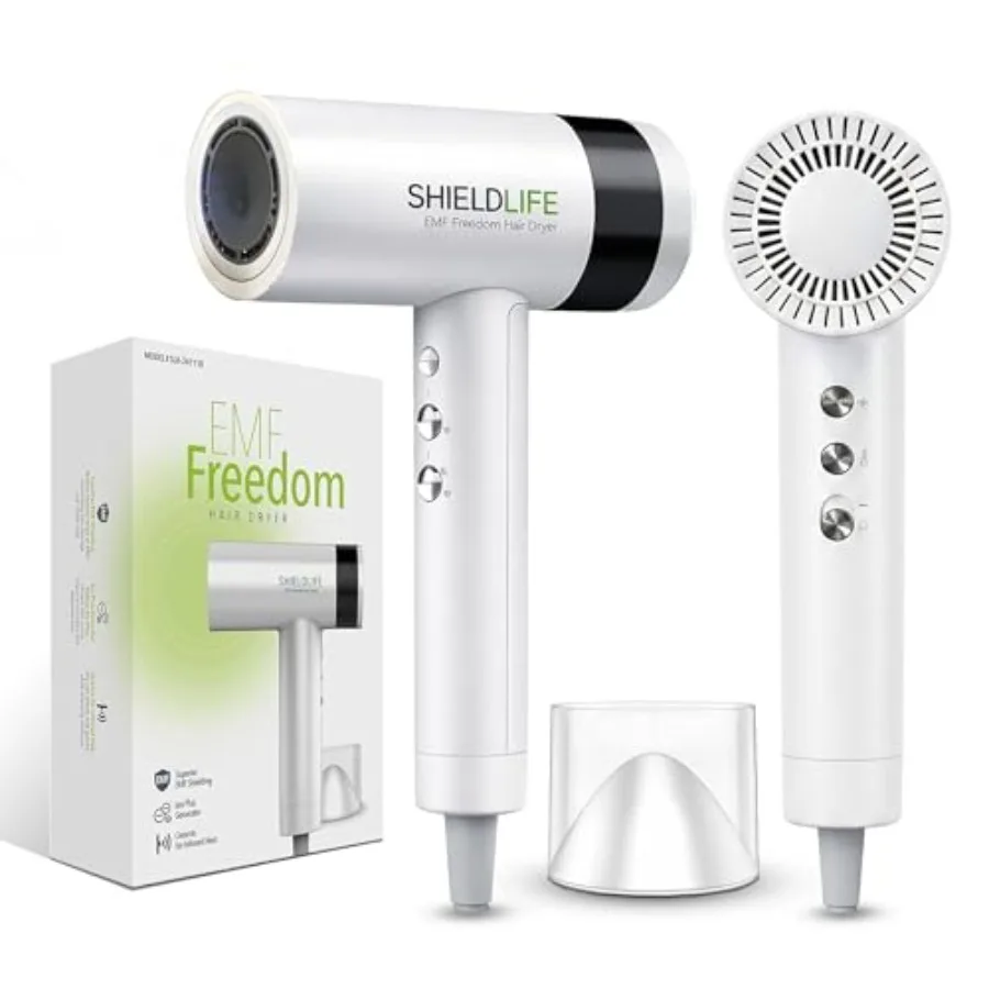 

Fast Drying Ionic Hair Dryer 110 000 RPM High-Speed Motor 1500W Powerful Airflow 99 EMF Blocking Lightweight Quiet Magnetic Noz