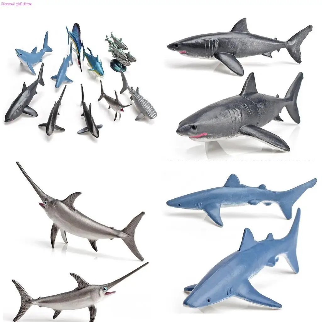 D0JC Science Realistic Ocean Animals for Kids/Adults Relieve Stress Supplies PVC Funny Toy with Fine Material